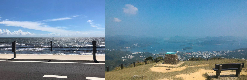 日本䥥倉高校前駅除了是《男兒當入樽》的主題聖地外，近年也逐漸成為打卡熱門地方，因為它靠近海邊，又能遠眺富士山，藍天白雲配上閃耀的陽光，完全是寧靜美景。香港東部的西貢有「香港後花園」的美稱，它擁有香港最長的海岸線，藍天白雲配上湛藍的大海，完全是香港的䥥倉版本。天氣好去拍照的話，溫暖陽光已是最美的filter！ 讓人一見傾心的藍白色風景，要穿出和諧一致感覺，當然要穿藍白雙色衣服。如果你想穿搭看起來更時尚，或照片看起來更有質感，把色調控制在3種顏色內，便可以一秒營造高級感。編輯以下推薦的藍色sports bra配白色蝴蝶結，低調性感得來又帶點少女味；白色風褸的ruffle設計更顯女人味；藍色的太陽眼鏡則能一秒穿出時尚氣場，穿上這3款時尚單品在西貢拍照，完全有置身䥥倉的錯覺。