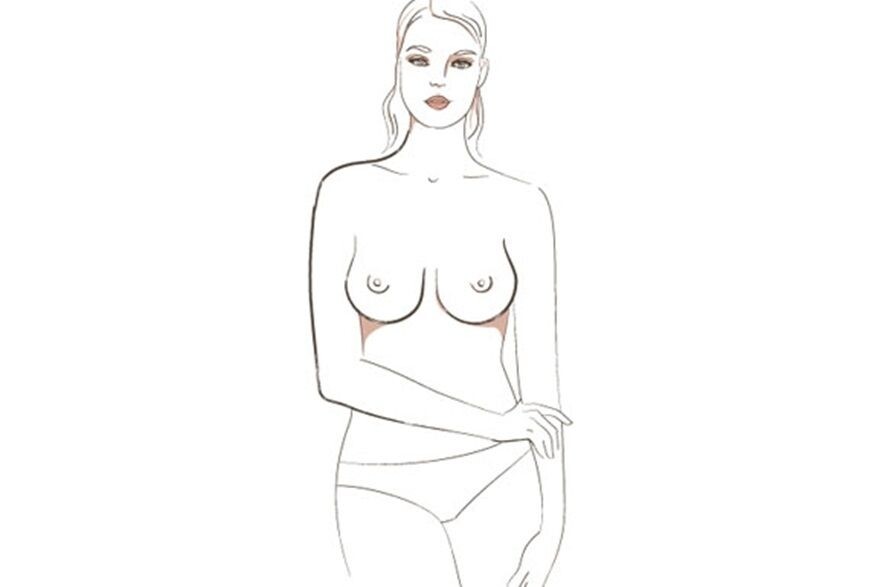 胸型：水滴型適合的Bra: 任何款式的胸圍如果你的胸部偏圓，但是乳房底部