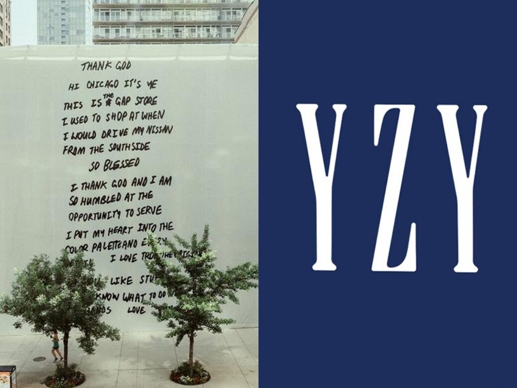 【Yeezy x Gap 10年合作企劃！】Kanye West在Gap門前寫下對品牌的感情