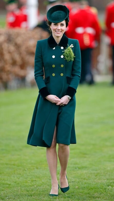 Catherine Walker 綠色外套長裙