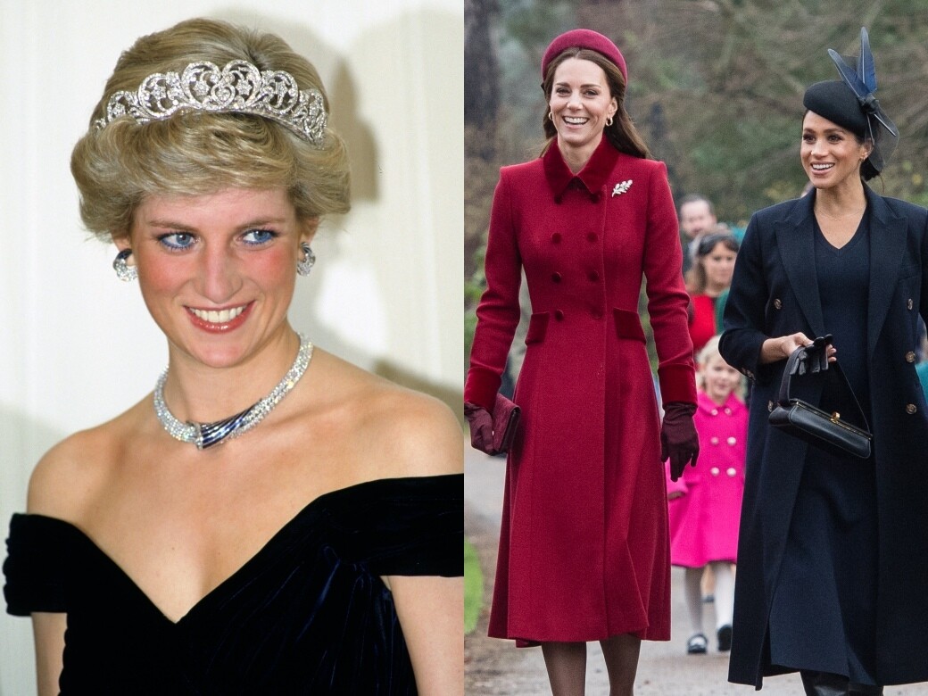 戴安娜王妃把珠寶首飾留給凱特和梅根：凱特、梅根獲得的珍藏都有哪些？