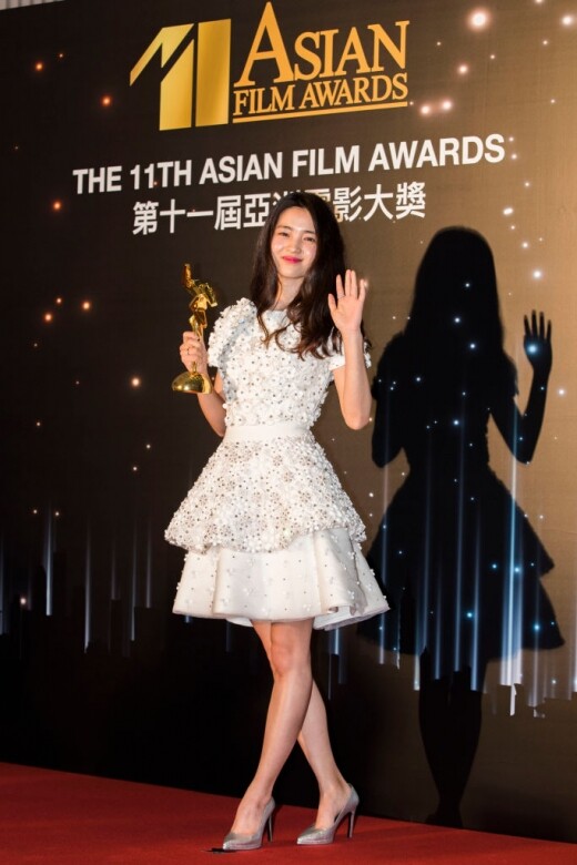 金泰梨曾經來過香港出席第十一屆亞洲電影大獎頒獎禮，她憑《下女的誘