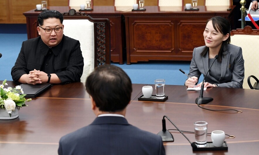 2018年金正恩與南韓總統文在寅在板門店舉行歷史性峰會，共同頒布的「板