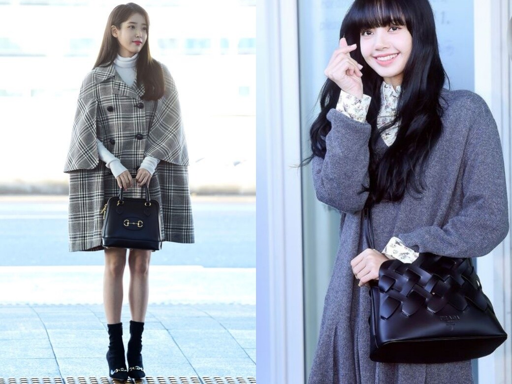 Blackpink Lisa、IU等韓國女星的機場造型：她們出國時愛用哪款手袋？