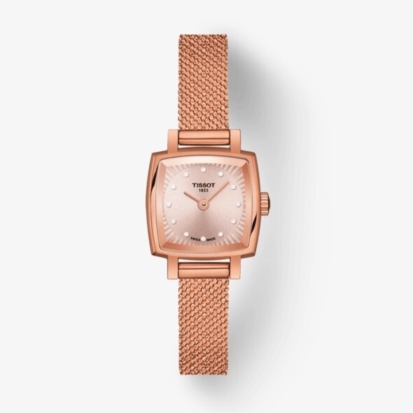 滿足復古腕錶愛好者的需要，Tissot Bellissima系列的時刻用上羅馬數字，啡色皮革錶