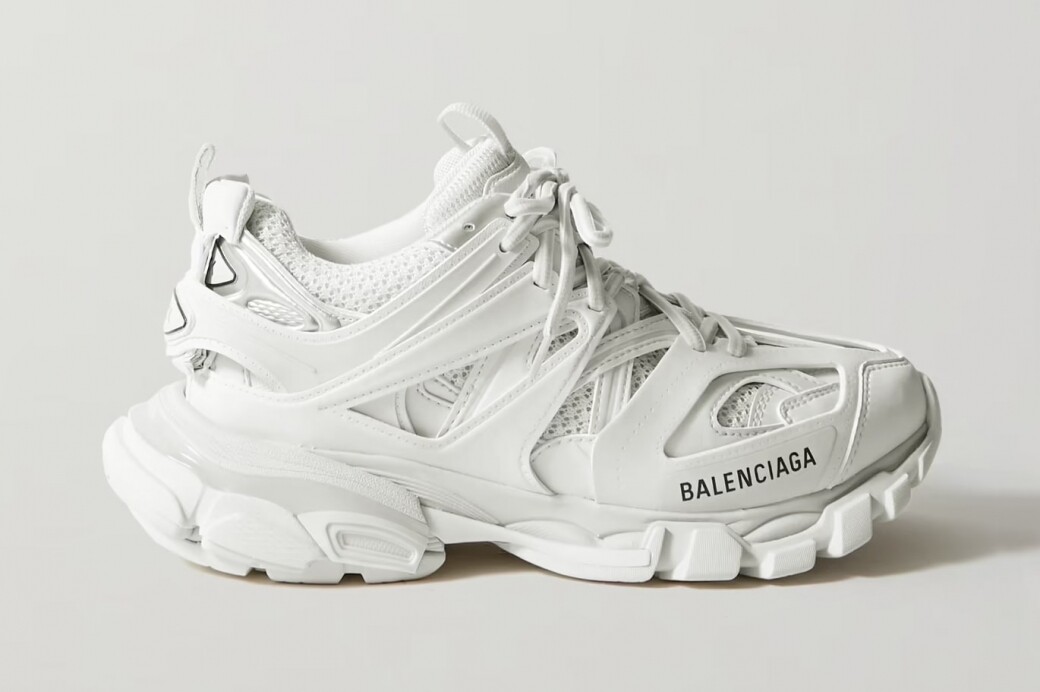 Balenciaga 白色老爹鞋 $8,400, available at net-a-porter.com