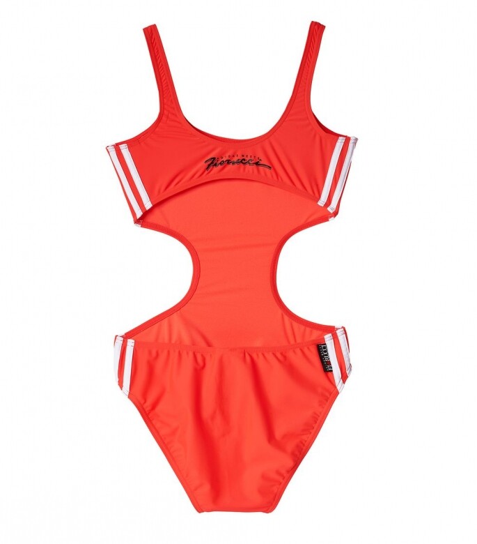 橙色連身泳衣（$599）