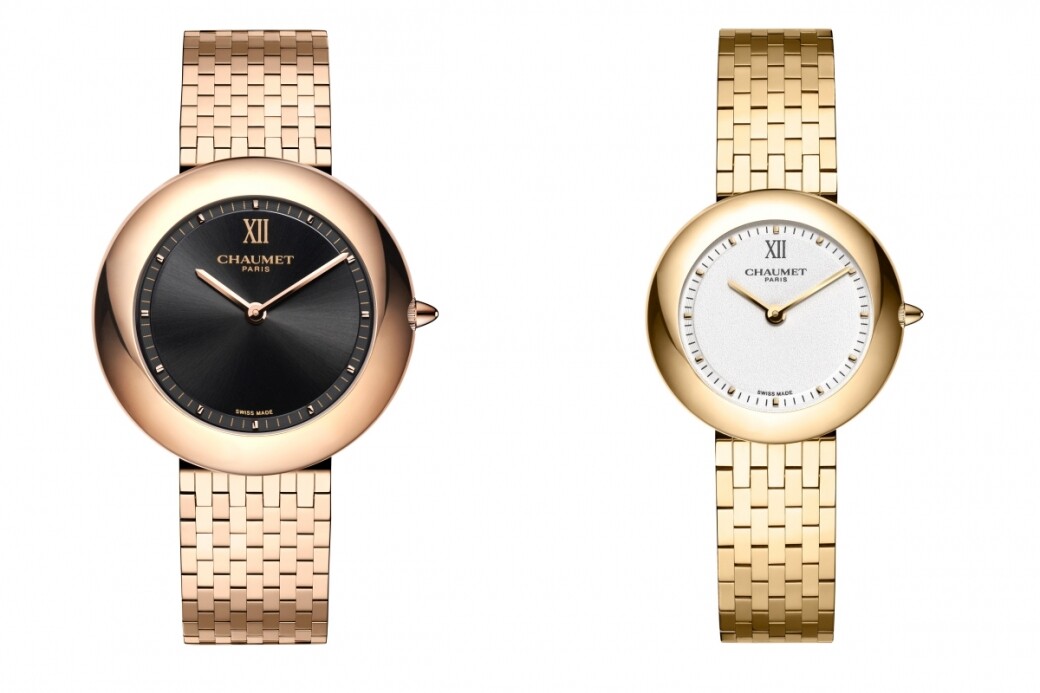 Boléro手錶採用黃金與玫瑰金作主調，配以白色或黑色錶盤，優雅與型格共
