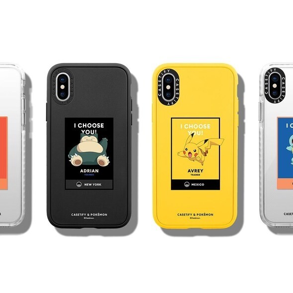 Casetify & Pokémon系列更包括可作個人化設計的產品電話套，包括，讓用家可在電話