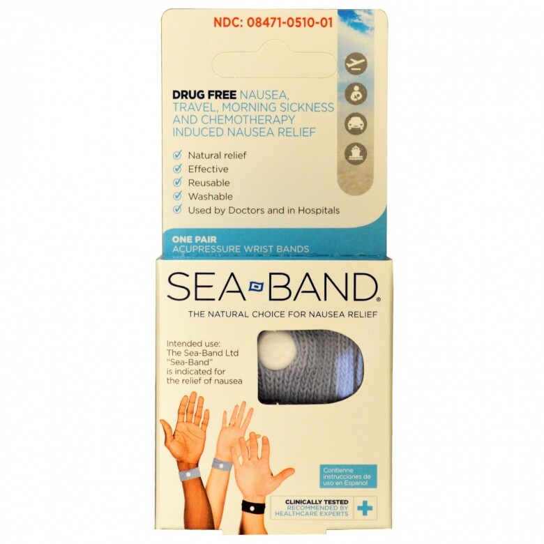 這款來自英國的Sea-Band防暈手帶，通過對人體穴位施壓而引發起作止暈止