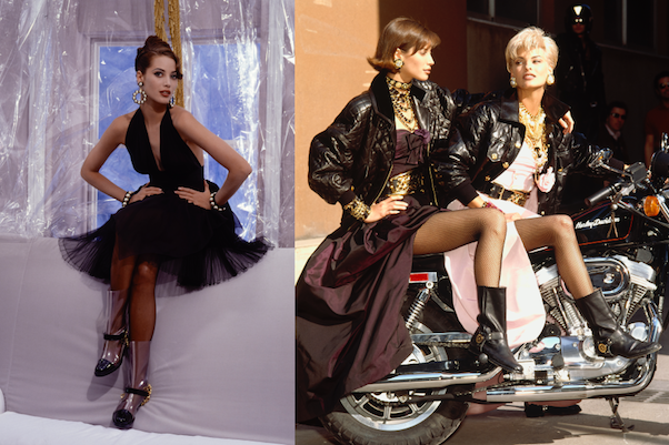 經過紙醉金迷的80年代，人們追求over the top 的個性打扮，Karl 手中的Chanel也變奏