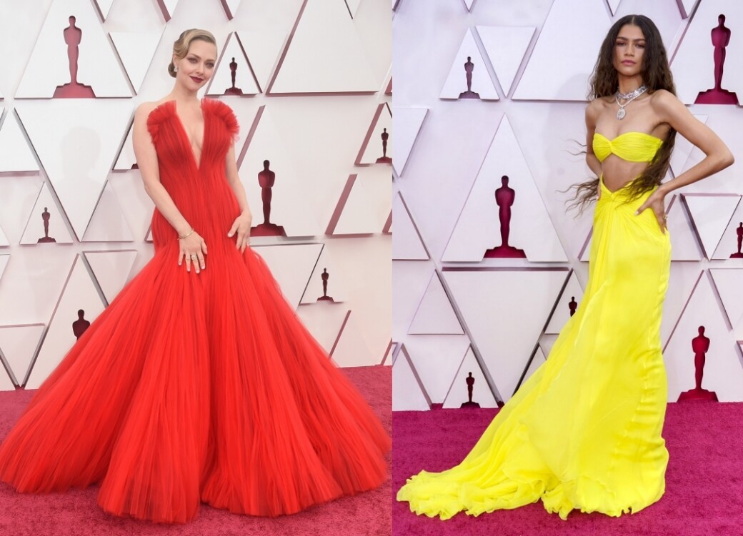 2021奧斯卡10個最美紅毯造型！Amanda Seyfried、Zendaya等女星晚裝禮服品牌、珠寶大公開！