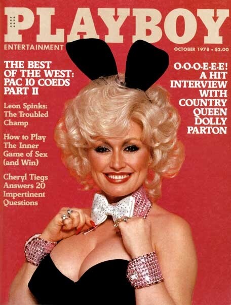 而另一為人熟悉的經典必定是由巨星Dolly Parton為封面人物的期刊。再說，《Playboy》停