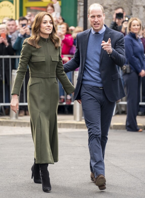 今年3月，凱特王妃與威廉王子在愛爾蘭訪問，當時王妃身穿一件深橄欖