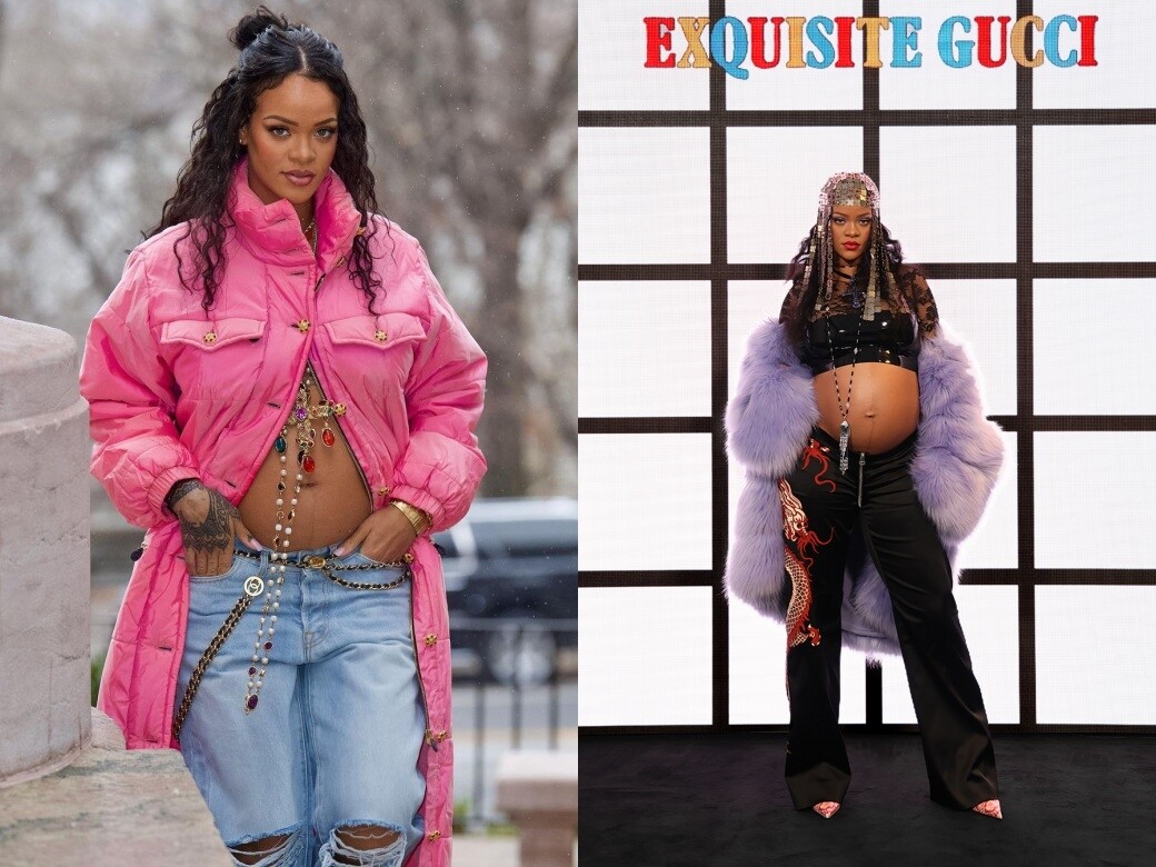 Rihanna時尚孕婦造型