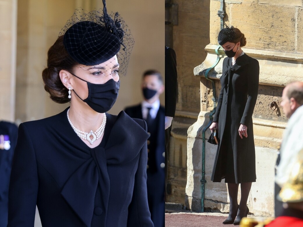 凱特出席菲臘親王葬禮造型大公開：不止珍珠項鏈成焦點，王室衣着還有這些規定！