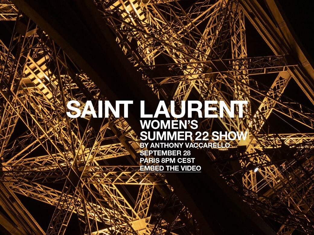 同步收看！Saint Laurent 2022巴黎春夏時裝騷
