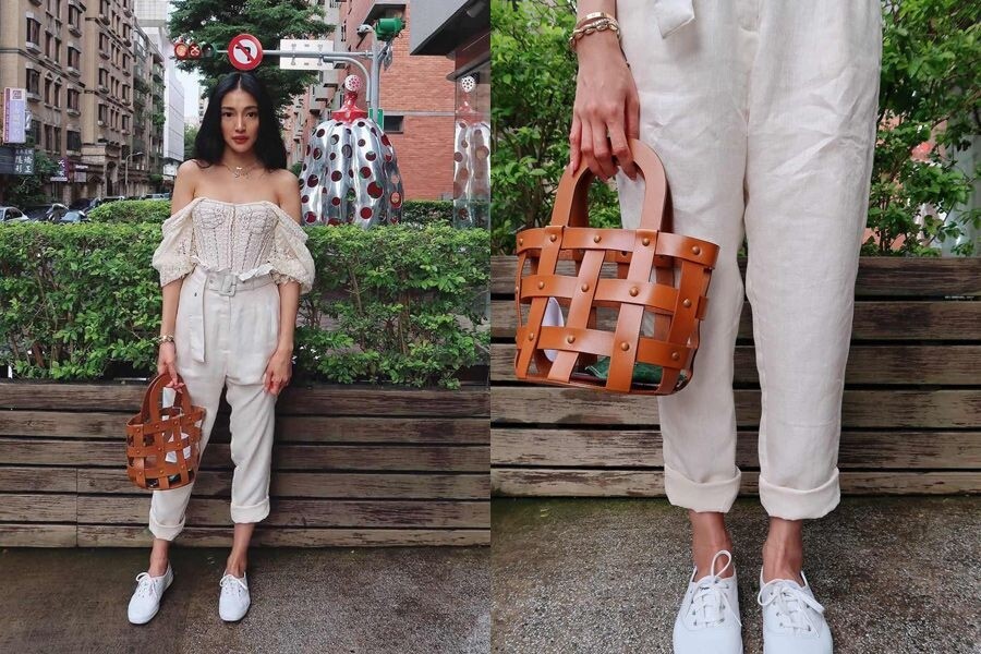 米色野餐度假穿搭夏天最適合穿自然色系的單品，尤其嬌小女生可利用