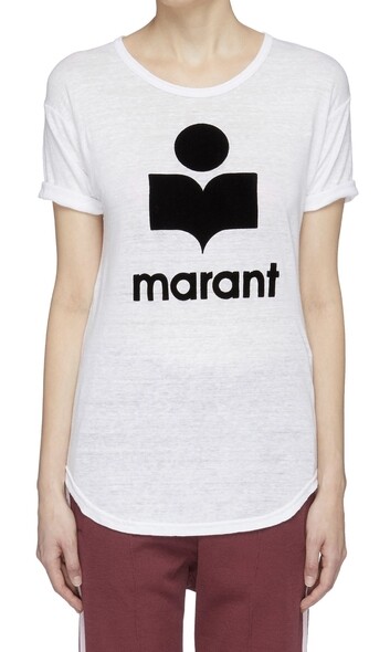 法牌Isabel Marant Etoile將logo印在T恤上，即時令T恤升價不少，不過logo還是潮流元素