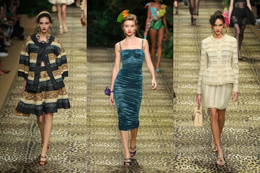 女性魅力女人味是Dolce & Gabbana的DNA之一，今季系列以傘裙套裝、貼身吊帶裙、端莊