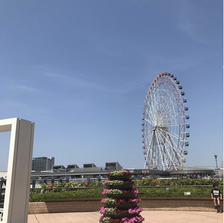 Rinku Premium Outlet附近的摩天輪十分顯眼易認。Photo: Instagram@miwachin_0304