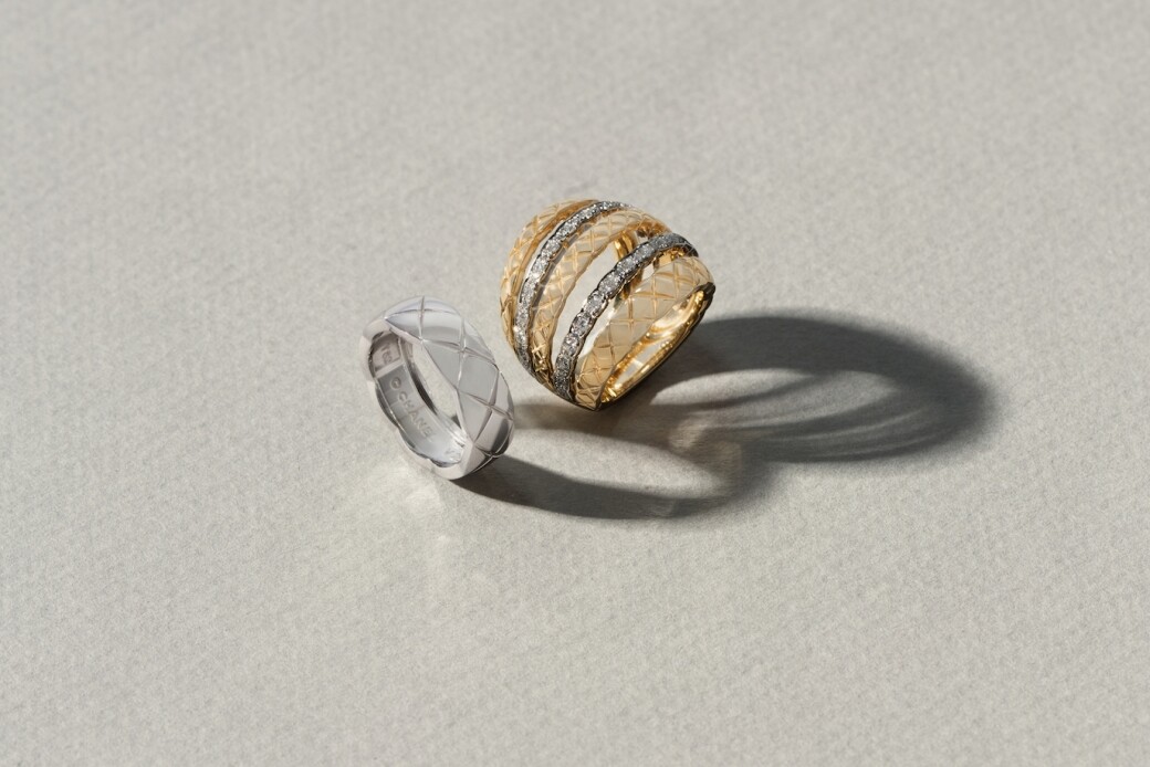 白金指環（Chanel Fine Jewellery）鑲鑽石白金及黃金指環（Chanel Fine Jewellery）