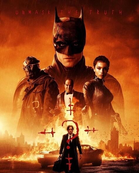新一代《The Batman》電影由「暮光男」Robert Pattinson飾演蝙蝠俠，Zoë Kravitz成為「新貓女」，其他主演包