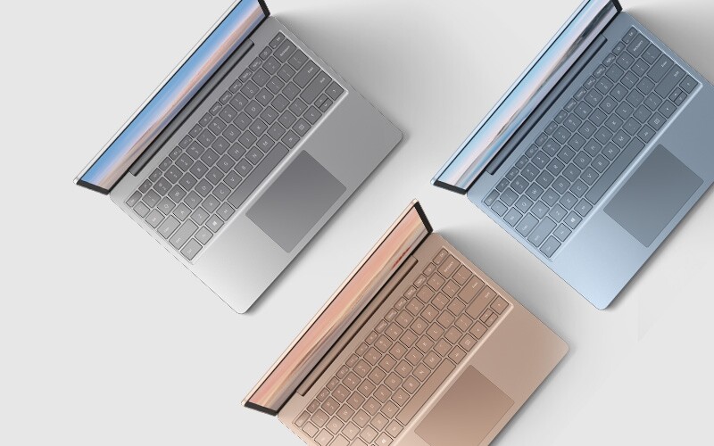 辦公筆電來說，全新的Surface Laptop Go顏色一定非常吸引女生，分別有白金色、砂岩