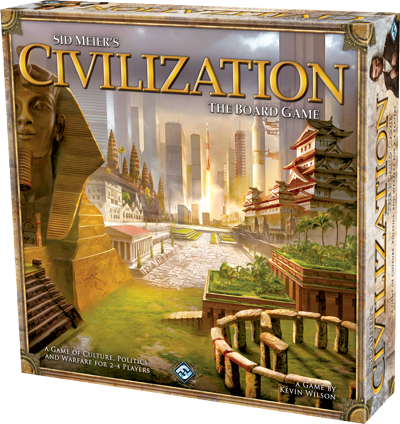在2-4個小時的"文明帝國：版圖遊戲"中，2-4名玩家分別扮演著歷史上著