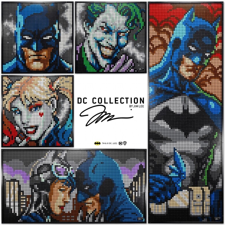 LEGO 最新推出的 Art 31205 Jim Lee Batman™ Collection的肖像畫作系列，相信必定會一眾令DC漫畫
