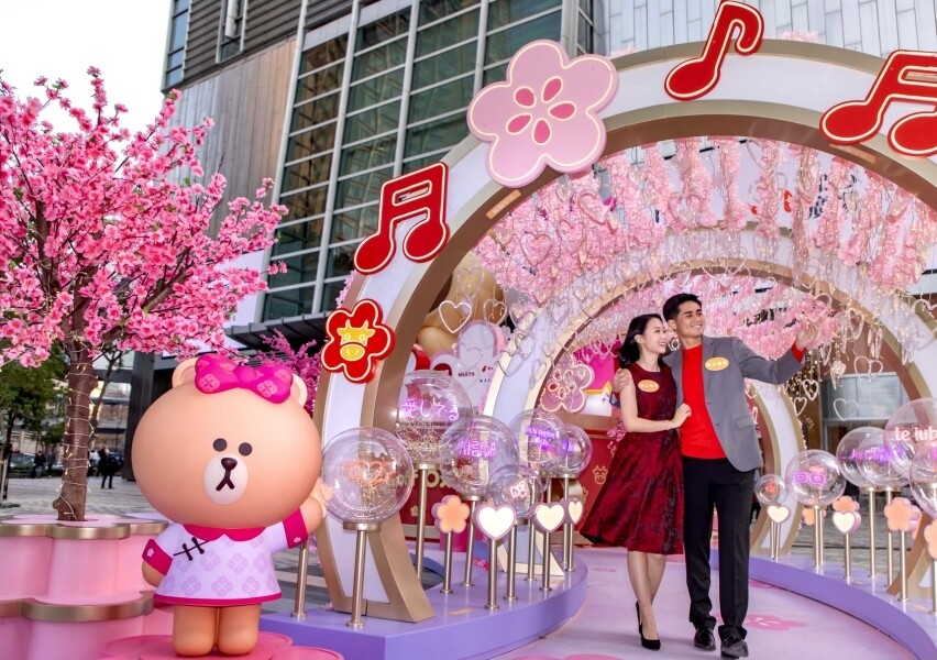 如心廣場 農曆新年 情人節 2021 好去處 打卡 商場 佈置 裝飾 香港
