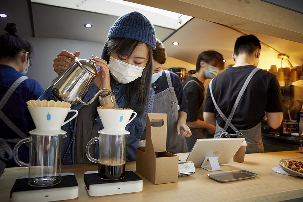 而香港人認識Blue Bottle Coffee，大部分是因為到日本旅遊時品嘗過店內的咖啡，因