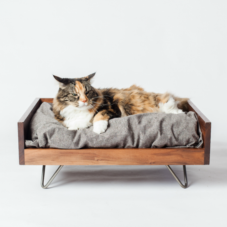7．梳化式貓床這張名為「CozyCama」的貓咪床未免太可愛了吧，活像一張人類梳化