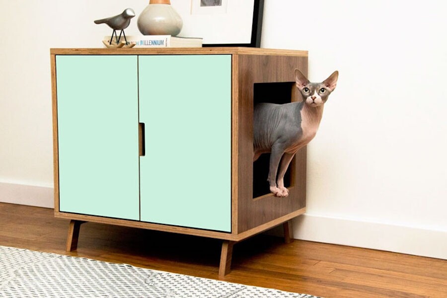 8．動手DIY要自己DIY做貓咪屋其實也很簡單，只要在櫥櫃旁開一個讓貓咪