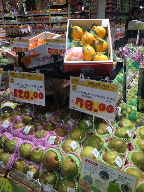 日本西洋梨每包78元，算是送禮的得體之選。