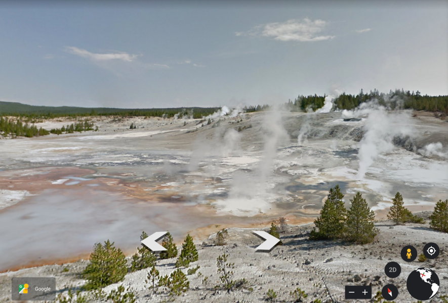 Yellowstone National Park Google earth 黃石國家公園