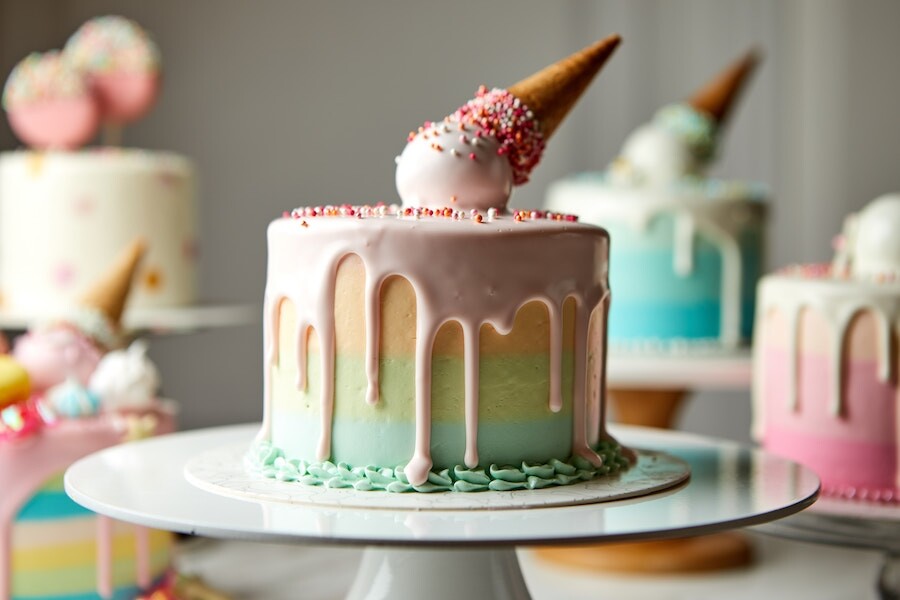 迷上獨角獸Vive Cake Boutique 憑反轉雪糕筒蛋糕聞名甜品界、連明星如蔡卓妍、容祖