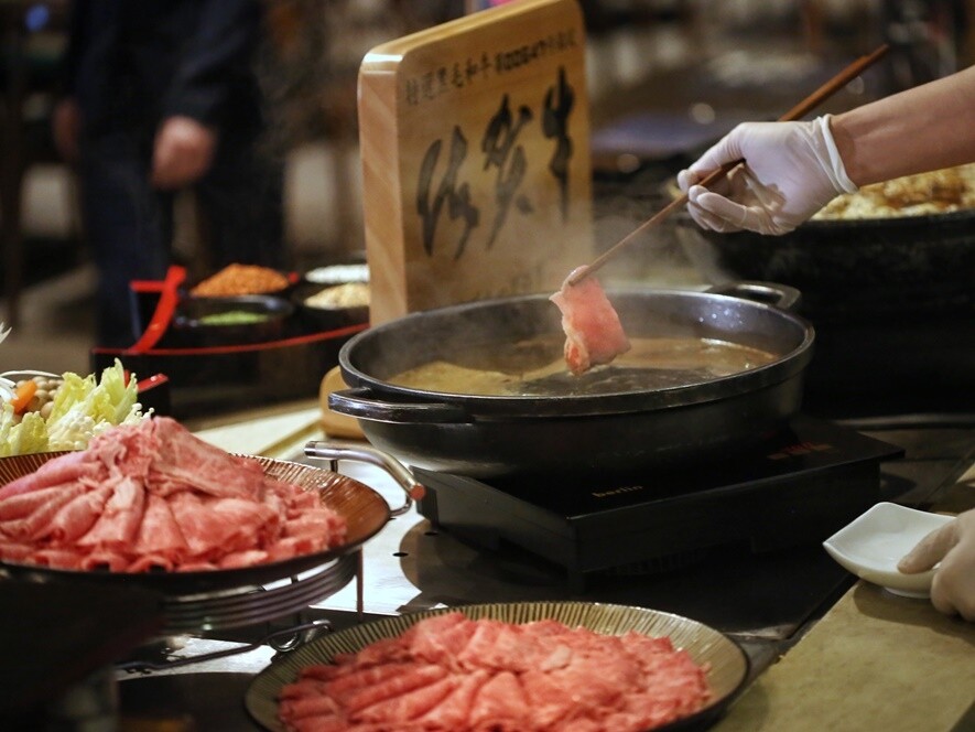 任食和牛壽喜燒－Mr.Steak Buffet à la minute（每位HKD 598或658）如果你的另一半是大胃王，又