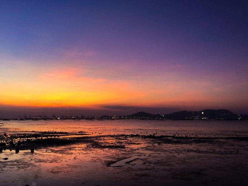 下白泥 日落 香港 郊遊 好去處 攝影 打卡 景點 Ha Pak Nai sunset photo