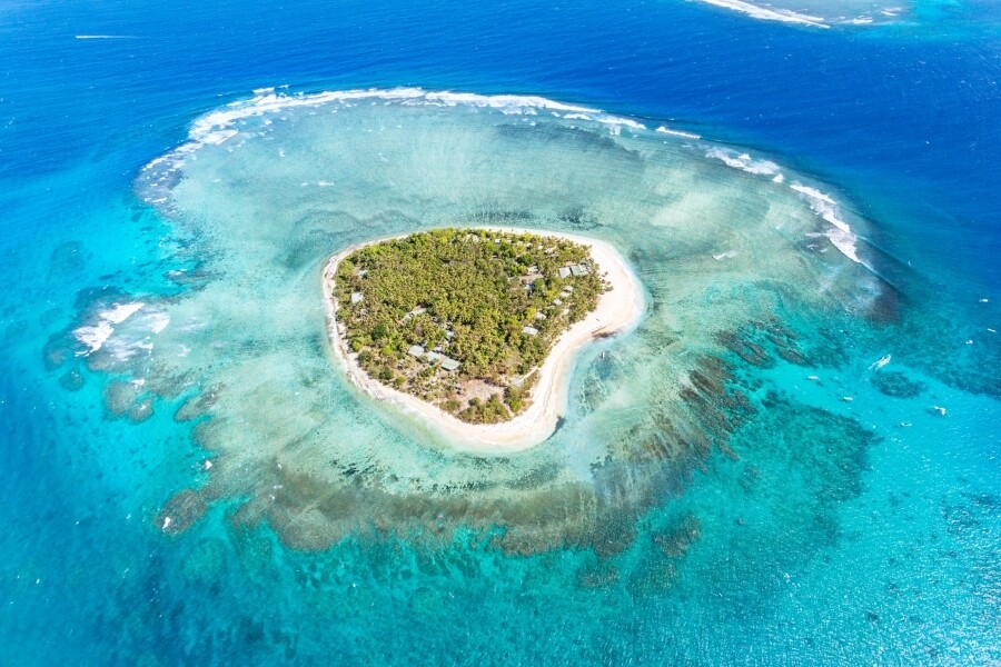 斐濟-塔法盧阿島 旅行 旅遊 心形 景點 浪漫 打卡 heart shaped places travel love romance Tavarua island