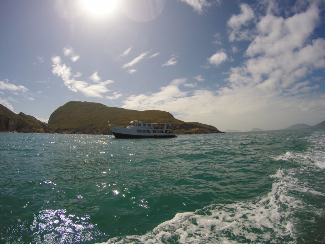 其實租船前往果洲群島的旅客也不少，尤其夏天，每天都有多艘遊艇停泊