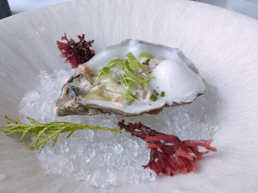 French Oyster Tartare with Lemon Foam