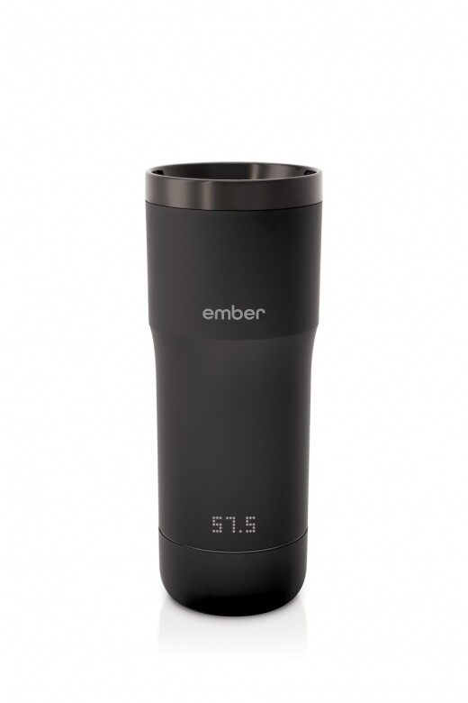 5．Ember智能隨身控溫杯專為出行而設，特有按鈕式防漏杯蓋，可提供360º全方
