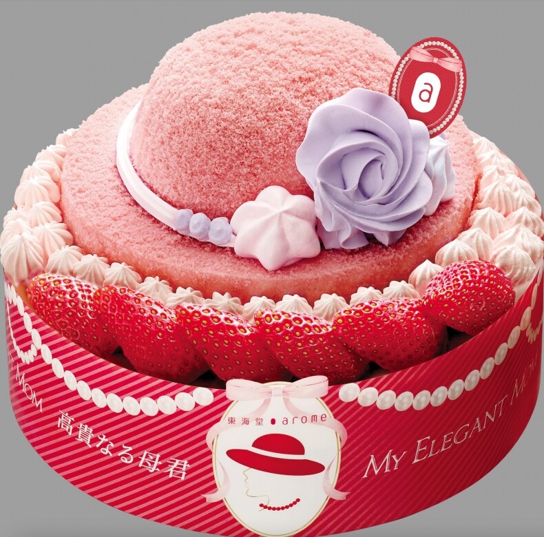 東海堂以「My Elegant Mom」為主題，推出不同口味的蛋糕系列，以不同的造型﻿盡顯母