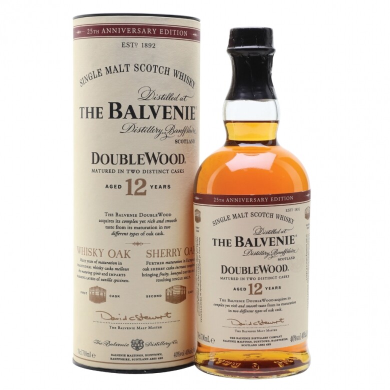 很多威士忌初心者都推薦Balvenie DoubleWood百富雙桶威士忌，特色是甜度高，順口，聞香