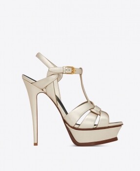Saint Laurent Tribute金屬皮革涼鞋 Saint Laurent Tribute金屬皮革涼鞋