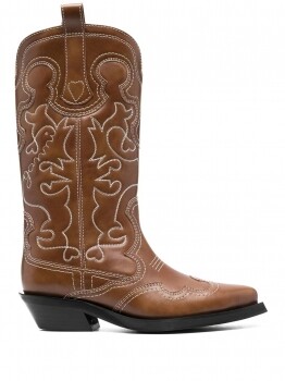 embroidered 55mm Western boots