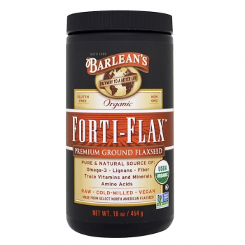 Barlean's, 有機亞麻籽粉，優質研磨亞麻籽，16盎司（454克）