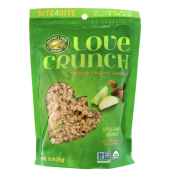 Nature's Path, Love Crunch，優質有機格蘭諾拉燕麥卷，蘋果芡歐鼠尾草泥，11.5 盎司（325 克）