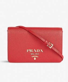 Prada紅色皮革小手袋 Prada紅色皮革小手袋